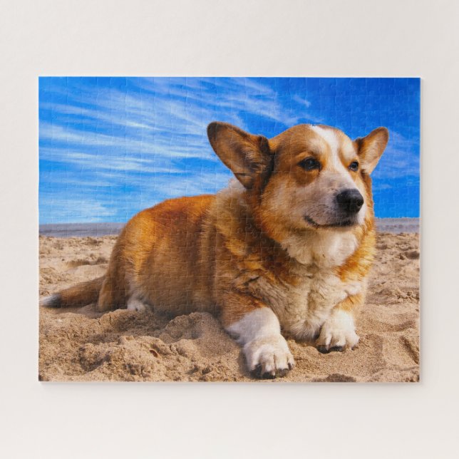 Quebra-cabeças de Cães Corgi Galês. (Horizontal)