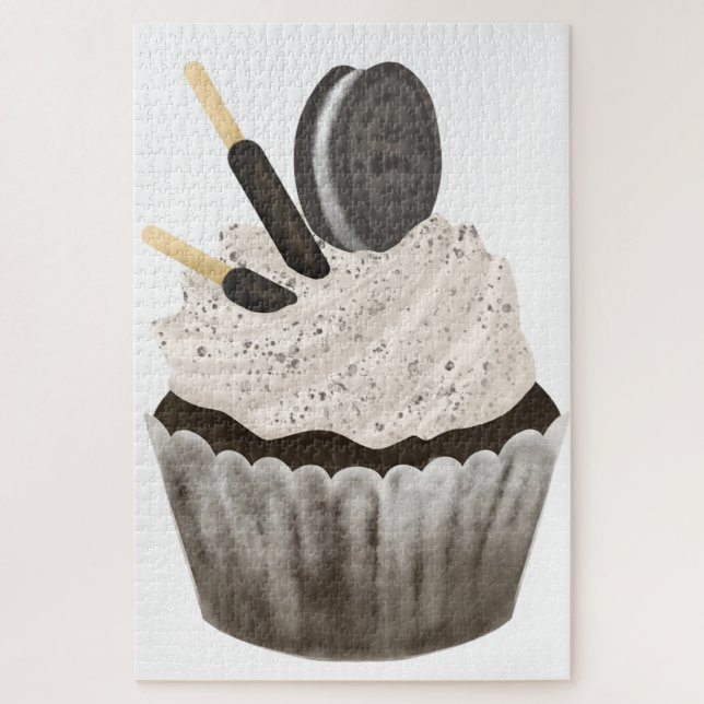 Quebra-cabeças de Cupcake Oreo Fofos  (Vertical)