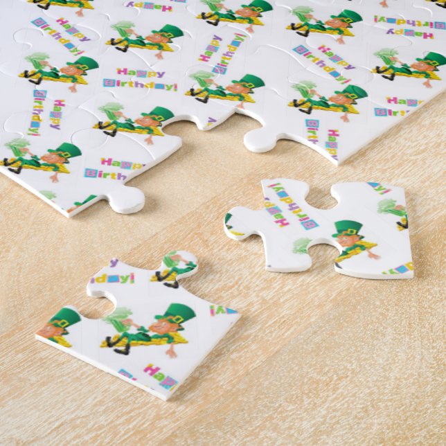 Quebra-cabeças Feliz Dia de São Patrício Feliz Ani (Lateral)