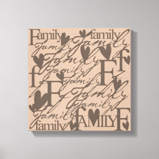 Quebra de Canvas Personalizada do Amor Familiar (Frente)