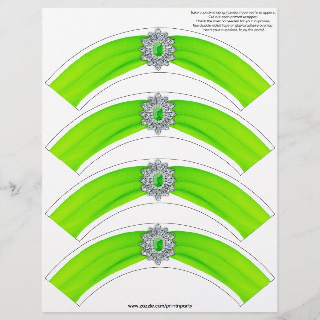 Quebra de Cupcake Glitz e Glam - Limão (Frente)