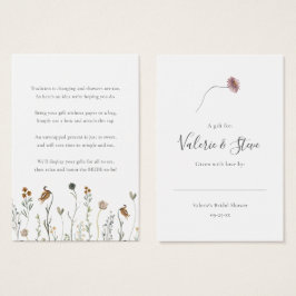 Quebra de flores selvagens Sem etiqueta de present