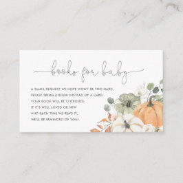 Quebra De Livros De Abóbora Para Cartão De Gabinet