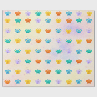 Quebra de presente da borboleta Pastel - Papel de 
