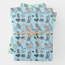 Quebra personalizada de presentes de gatos e bebês