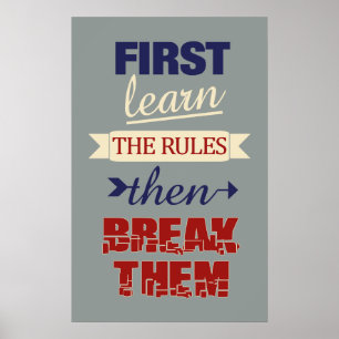 Quebrando poster de Regras