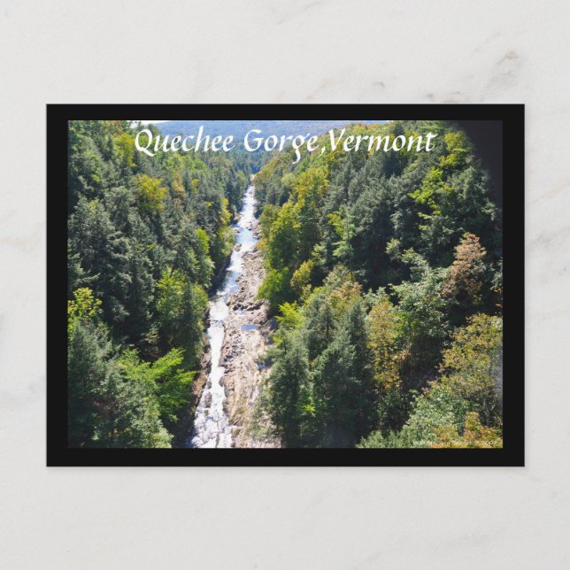 Quechee Gorge,Vermont - Cartão postal (Frente)
