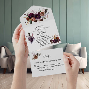 Queda Autumn Plum Purple Boho Elegante