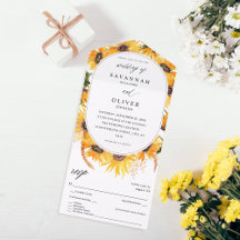 Queda Casamento Floral de Girassol