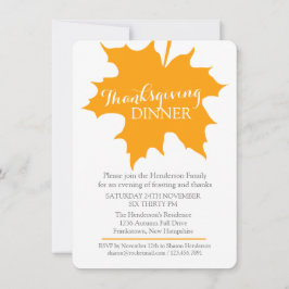 Queda convite para Janto de folha de dia de agrade