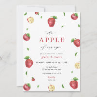 Queda da Maçã Vermelha do nosso Convite para Chás