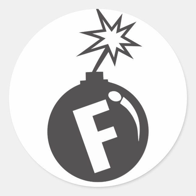 queda de adesivos de bomba-f (Frente)