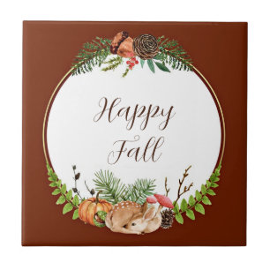 Queda e natureza com texto personalizável