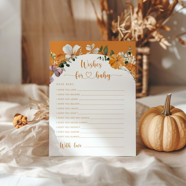 Queda floral Pequenos desejos de abóbora (Criador carregado)