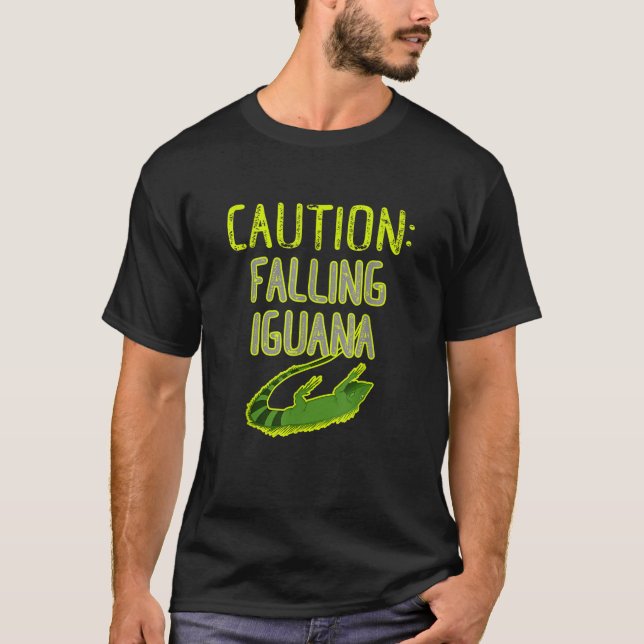 Queda Iguana congela camisa divertida da Flórida (Frente)