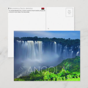 Quedas de Kalandula, Angola cartão postal de viage