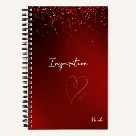 Queen of Hearts Custom Pageant Notebook Journal