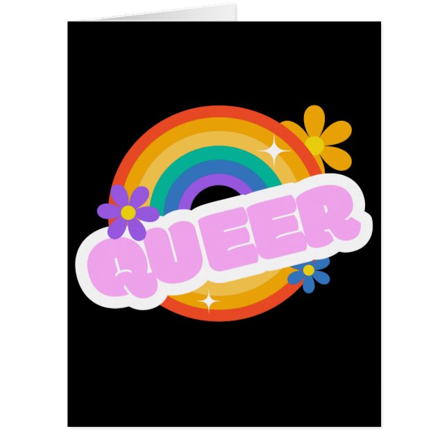 Queer. Cartão LGBT+Pride (Frente)
