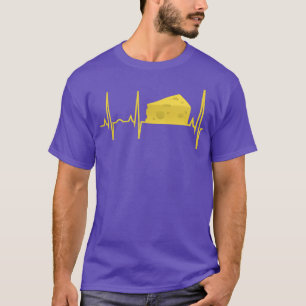 Queijo Batido de Coração Camisa Engraçada Queijo D