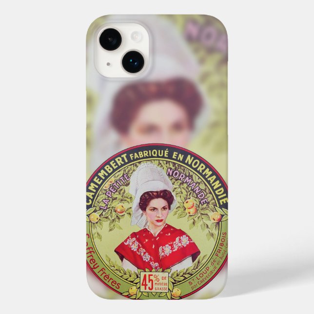 Queijo Camembert, Vintage Rótulo Francês. (Verso)