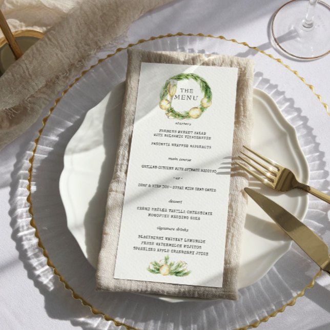 Queijo espumante | Menu Winter Greenery Wedding (Criador carregado)