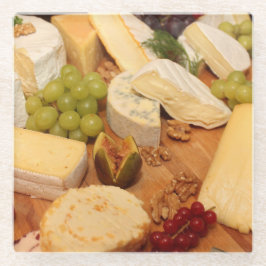 Queijo & mais! Porta copos de vidro