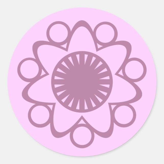 Queimada com adesivos da Flor de Vida, Lavanda (Frente)