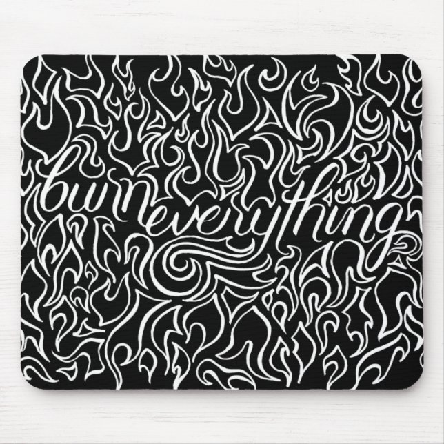 Queimadura tudo Mousepad (Frente)