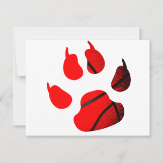 Queimando Bright Red Claw Basketaball Cortado