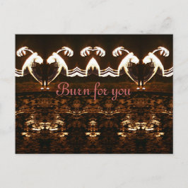 Queimar para você cartão postal