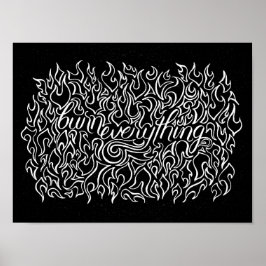 Queimar tudo - Impressão