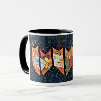 Quem ama café? Caneca de café de duas tonalidades