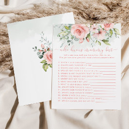 Quem conhece a mamãe melhor jogando eucalipto rosa