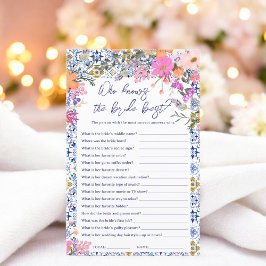 Quem conhece a noiva melhor jogo de chá de panela 