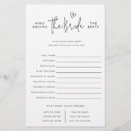 Quem Conhece A Noiva, Um Cartão De Jogo De Papel M