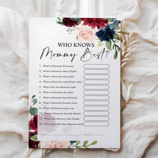 Quem Conhece As Melhores Cartões De Jogo De Mamãe (Criador carregado)