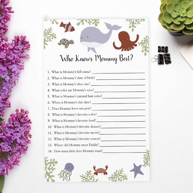 Quem Conhece Melhor a Mamãe Jantar de Bebê Submari (Criador carregado)