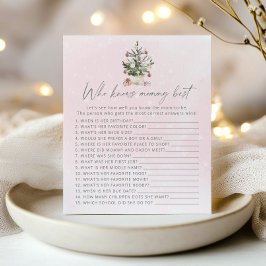 Quem conhece melhor a mamãe Jogo de chá de bebê ro