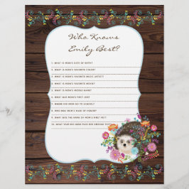 Quem Conhece Melhor a Mamãe Jogo para Chás de Bebê