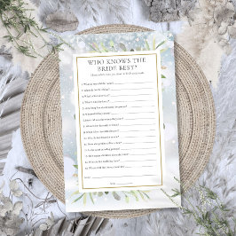 Quem Conhece Melhor a Noiva Jogo para Chá de Noiva