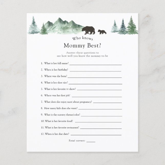 Quem conhece melhor as Mamães (Frente)