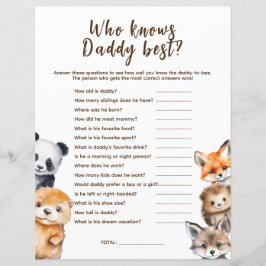 Quem conhece o jogo de Chá de fraldas dos animais 