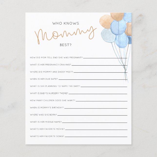 Quem Conhece O Melhor Jogo De Chá de fraldas Da Ma (Frente)