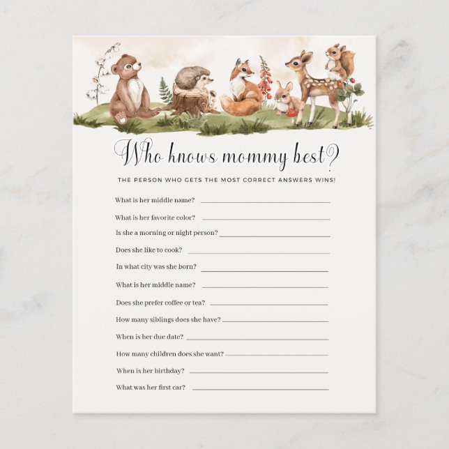 Quem Conhece O Melhor Jogo De Chá de fraldas Da Ma (Frente)