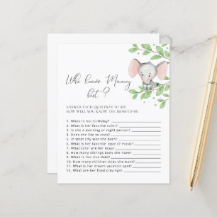 Quem Conhece O Melhor Jogo De Chá de fraldas Elefa