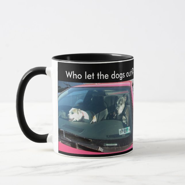 Quem deixou os cachorros sair? Caneca (Esquerda)