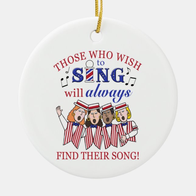 Quem Deseja Cantar Ornamento (Mulher) (Frente)