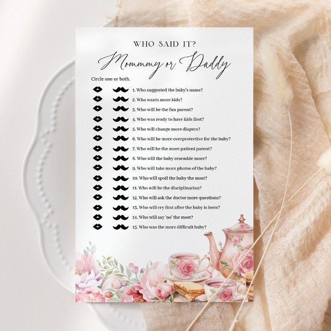 Quem Disse Que Era Mamãe Ou Jogo De Chá de fraldas (Criador carregado)