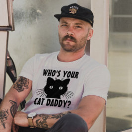Quem é a sua camiseta Pai de Pai de Gato, T-Shirt