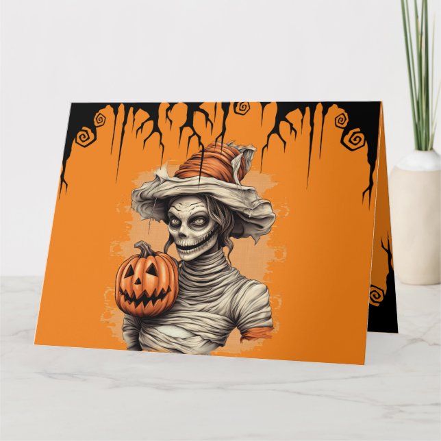 "Quem é a sua mãe?" Convite para Festas de Hallowe (Frente)